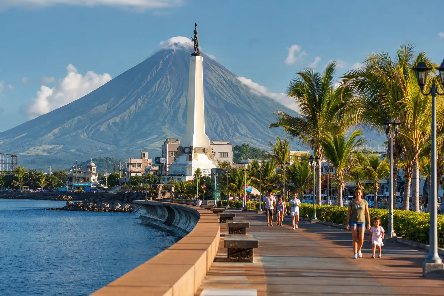Legazpi City dating guide with Mayon Volcano visual