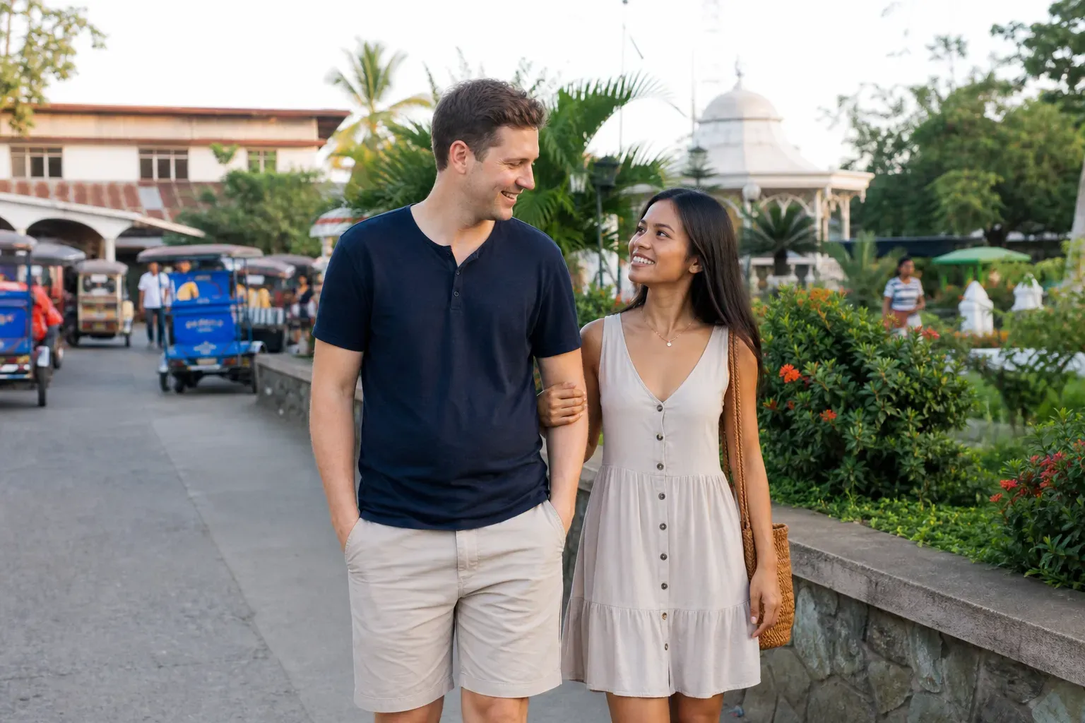 A respectful date in a Philippine province town