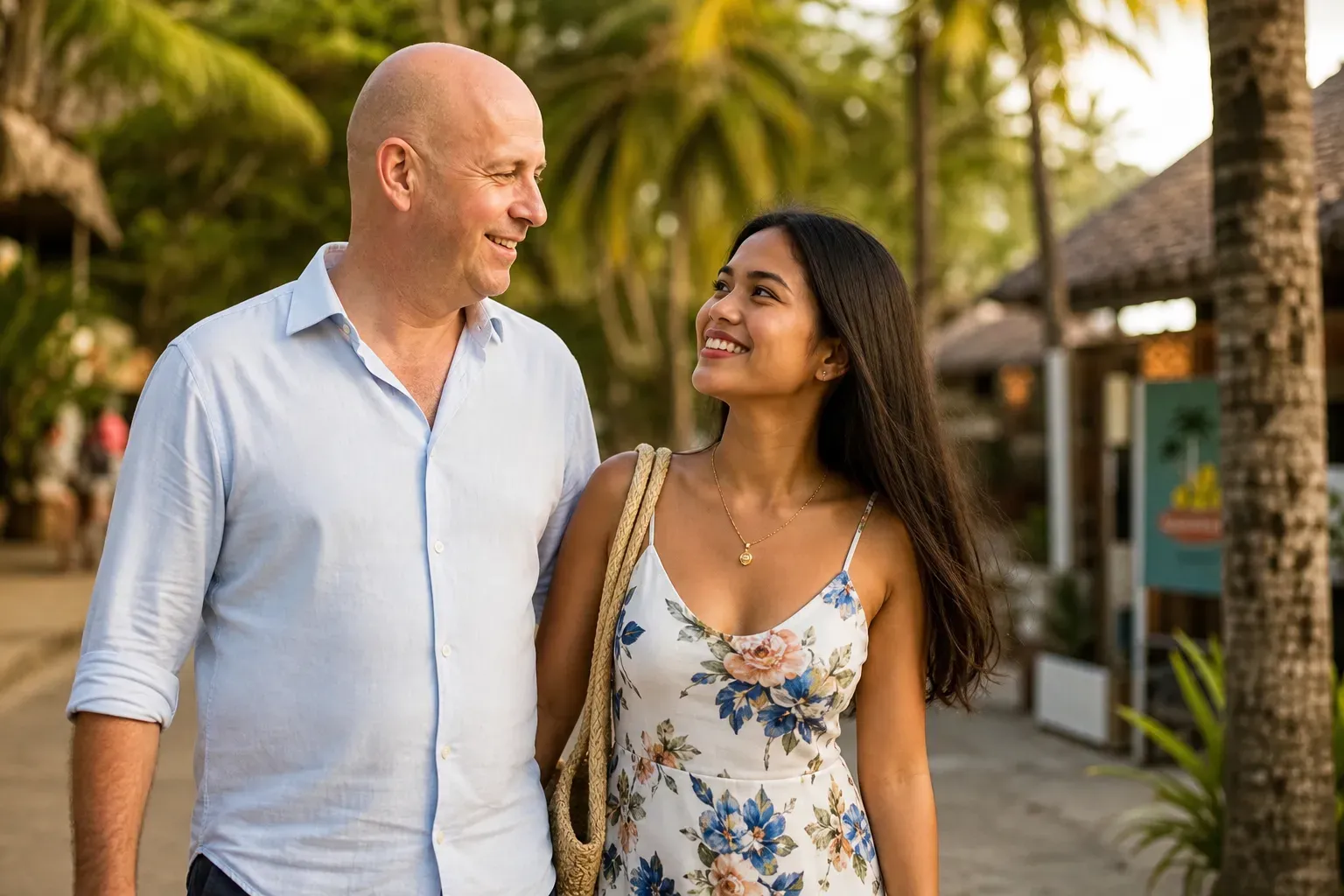 Filipina vs British dating culture comparison visual