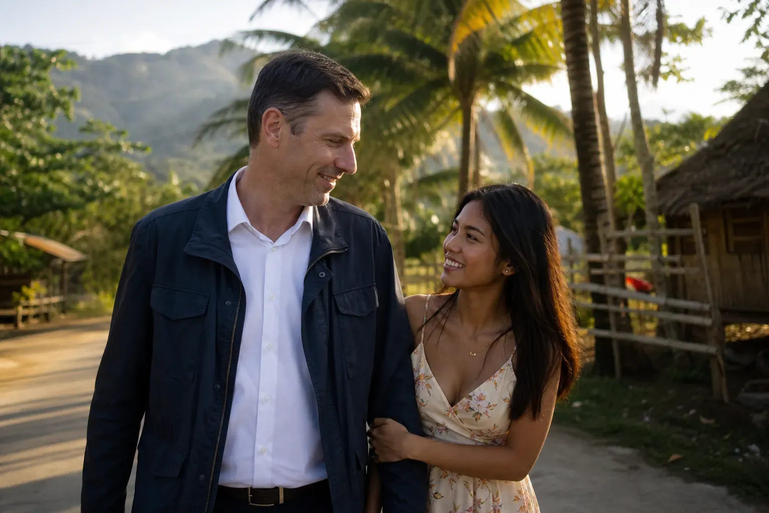 Filipina vs German dating culture comparison visual